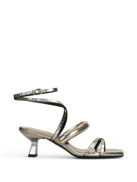 Donnarì metallic-effect heeled sandals Gold GD61G