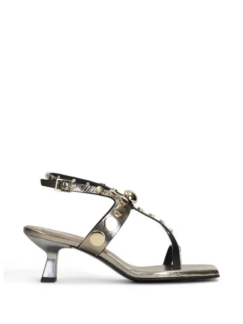 Donnarì stud-embellished kitten-heel sandals Gold GD10G