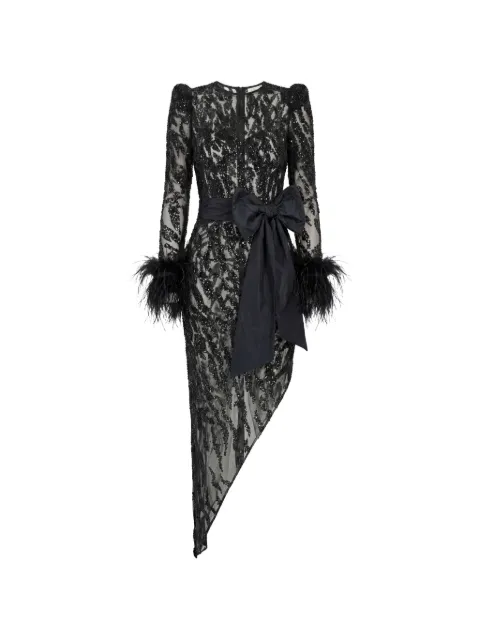 Gattinolli by Marwan sequin-embroidered midi dress Black GA6268