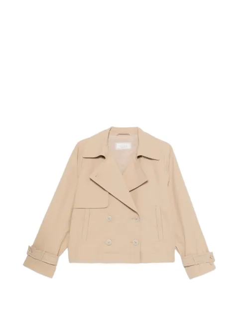 Peserico double-breasted cropped jacket Neutrals A2511903184146