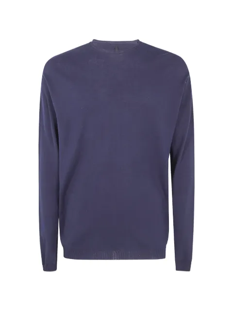 MD75 ribbed-trim long-sleeve T-shirt Blue 13226