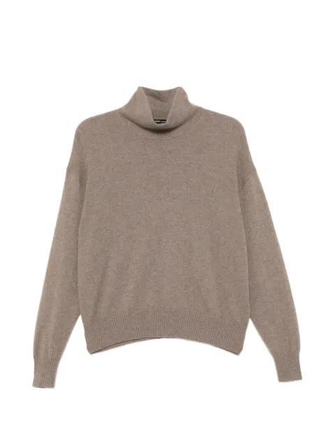 James Perse cashmere funnel-neck sweater Brown WISC3238