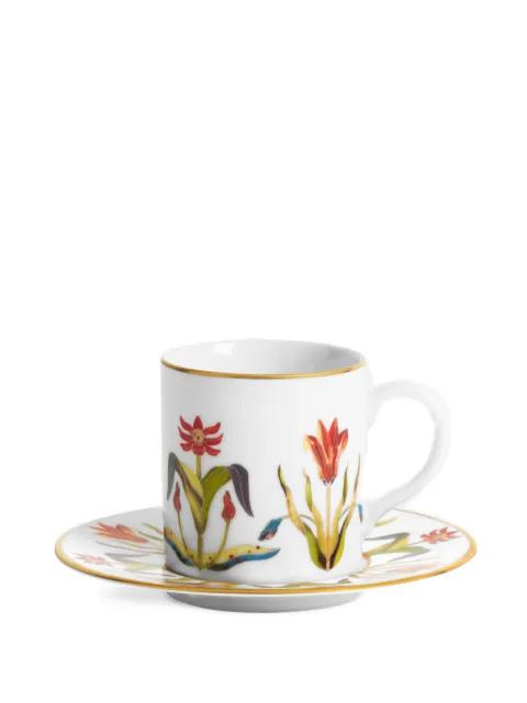 L'Objet Grand Tour espresso cup and saucer set White GT155