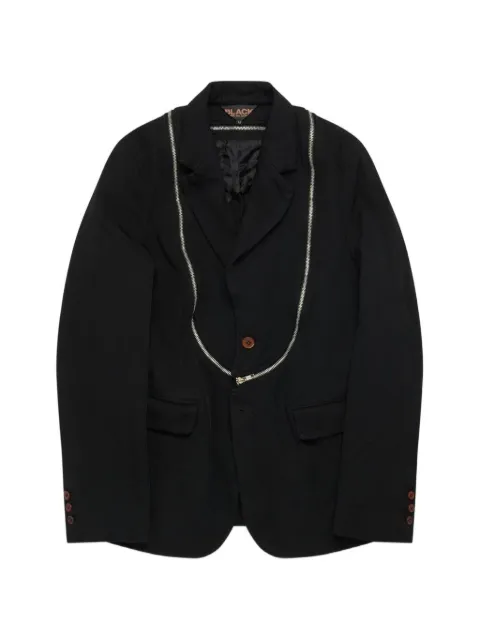 Black Comme Des Garçons zipped jacket Black 1QJ014052