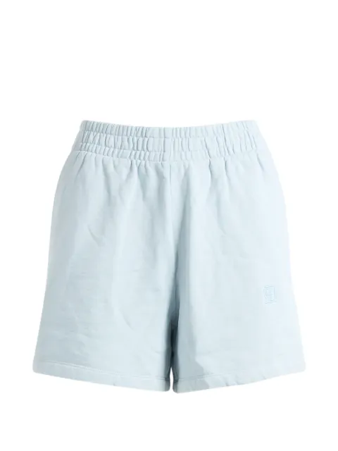 ANINE BING elasticated logo shorts Blue A0512104BEL41PALEBLUE