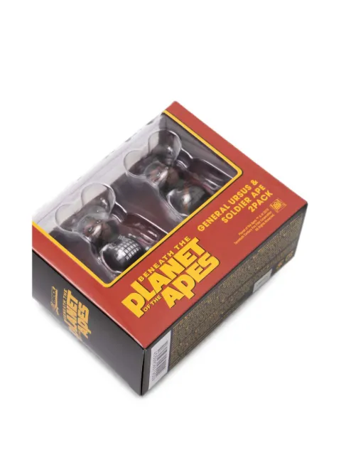 MEDICOM TOY Planet of the Apes General Ursus and Soldier Ape set of two figures Brown PLANETOFTHEAPES