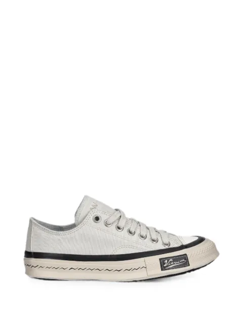 visvim contrast-trim low-top sneakers Grey 325101001002