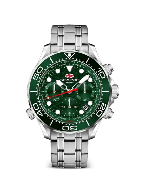 SEAPRO Mondial Timer 44mm watch Green SP0155