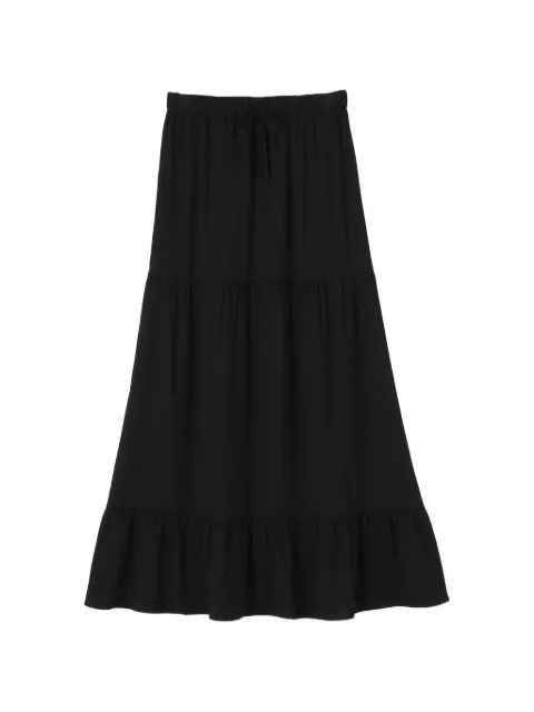 James Perse tiered maxi skirt Black WLVW5012