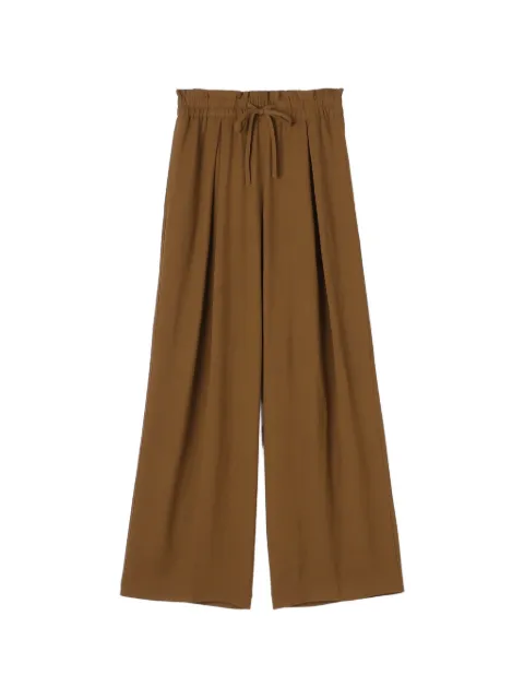 James Perse matte pleated trousers Brown WLVW1114
