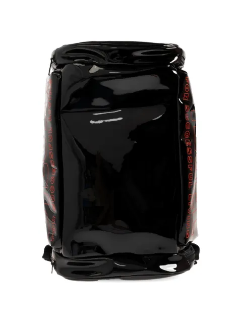 Diesel patent logo-print backpack Black DSB010