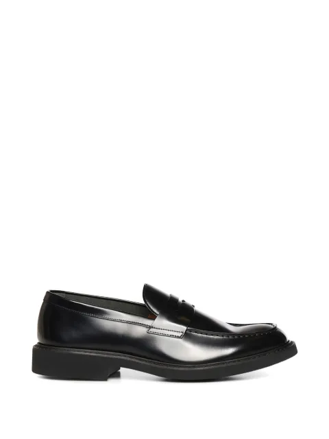 Doucal's leather penny loafers Black DU2405ROBEUZ007