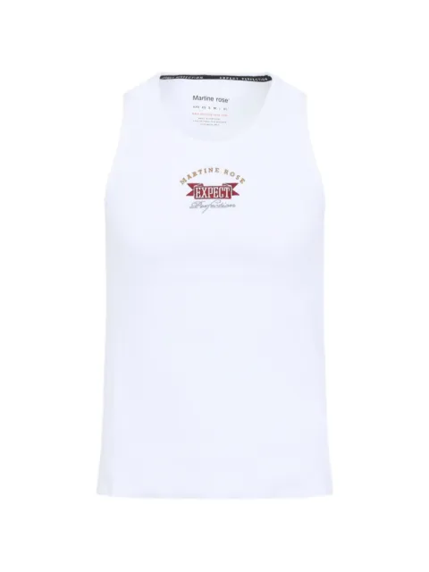 Martine Rose logo-print vest White 686JE08000F