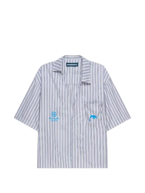 NAMESAKE striped pocket shirt Blue N3SS26N3ST05AB