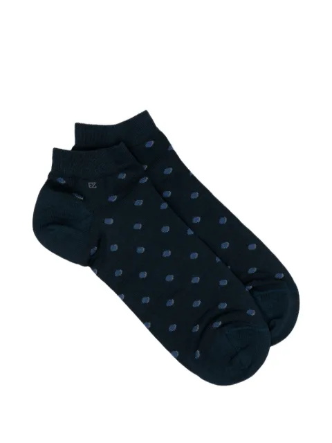 Zegna polka-dot socks Blue N5V020170