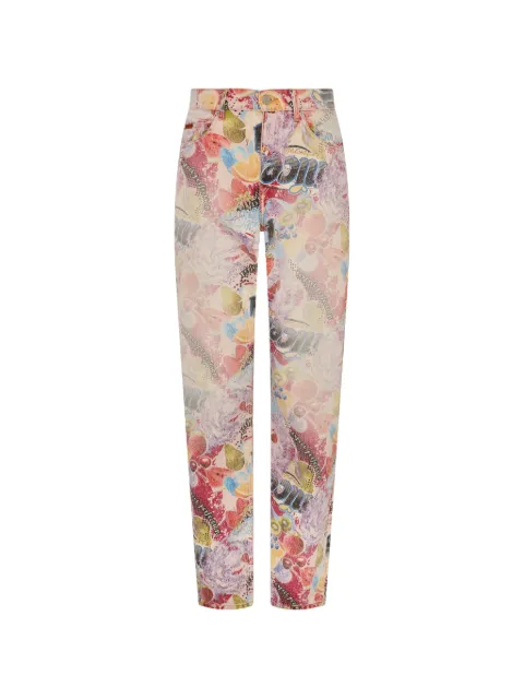 Martine Rose printed five-pocket jeans Neutrals 229WD11809