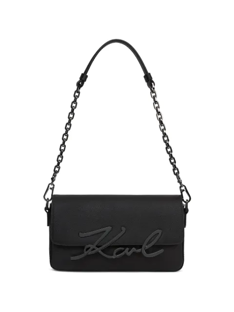 Karl Lagerfeld small K/Signature chain shoulder bag Black B3W300131AU