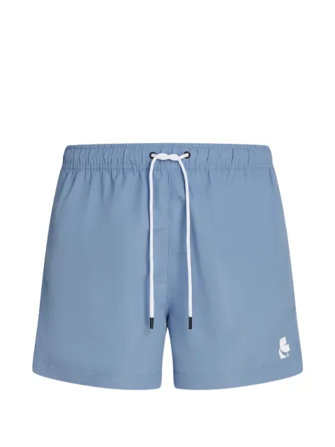 Karl Lagerfeld Kameo logo-print swim shorts Blue B1M460112RJ