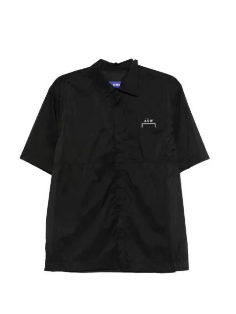 A-COLD-WALL* logo-print short-sleeved shirt Black ACWMSH185