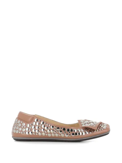 Dove Nuotano Gli Squali embellished ballet flats Neutrals SQ30004