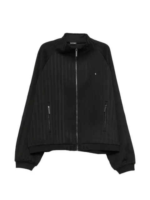 MADFRENZY striped zip jacket Black MFSS26J4BLL