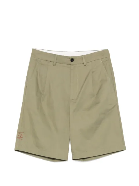 AMARANTO belt-loops shorts Green B6AB0029