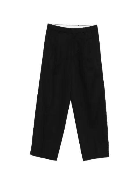 AMARANTO belt-loops trousers Black B6AB0016