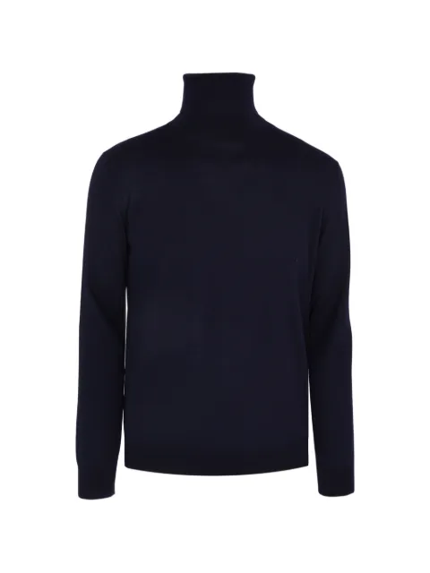 Luciano Barbera roll-neck wool sweater Blue 199A2353020