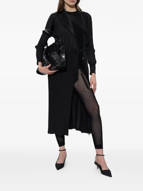 Issey Miyake zip-detail leggings Black IM66KF855