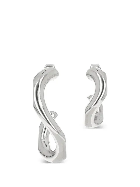 Justine Clenquet Yara twisted earrings Silver YARAEARRINGS