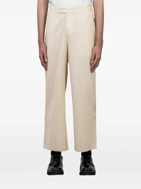 Baziszt beaded trousers Neutrals BZSS26PA040120073
