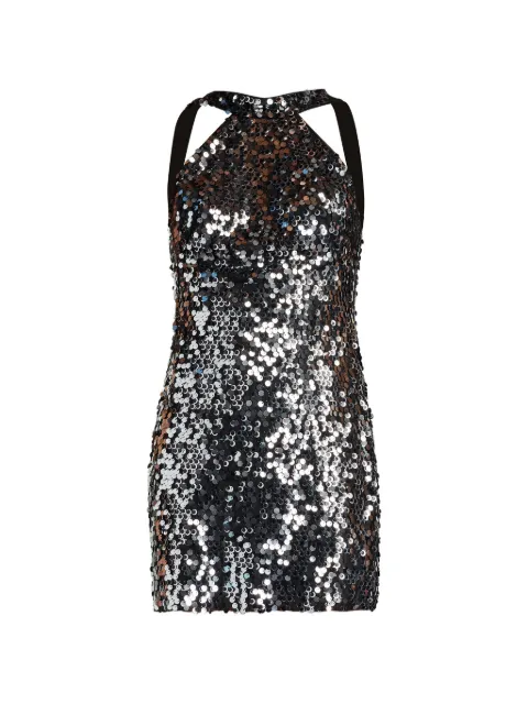 Tadashi Shoji Tiff sequined mini dress Black SCFG24256SBLDX