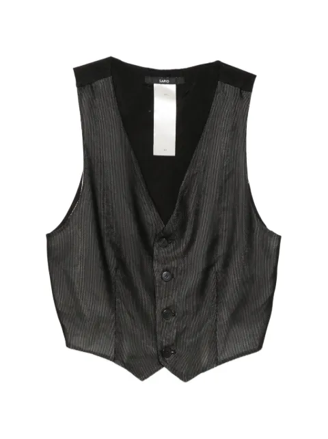 SAPIO Nº 12A waistcoat Black 126D0501N12A