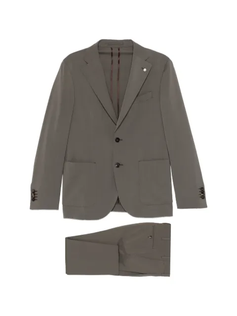 LUIGI BIANCHI MANTOVA buttoned tailored suit Grey 642132683