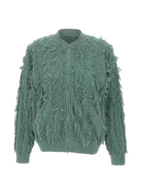Kangra frayed zip jacket Green 392009047