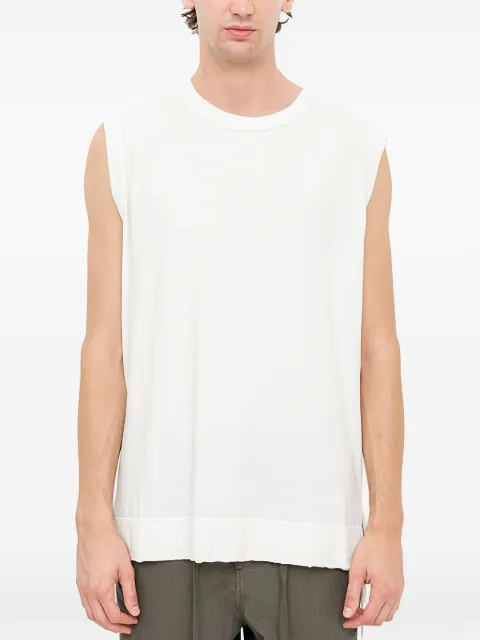 Andrea Ya'aqov raw-edge panelled T-shirt White 26MOPW20COTTON