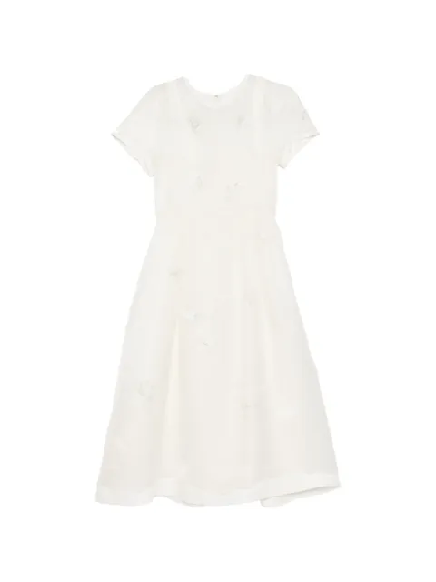 SHIATZY CHEN embroidered midi dress Neutrals 160045
