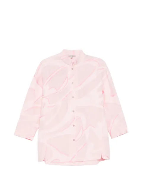 SHIATZY CHEN jacquard stand-collar jacket Pink 160166
