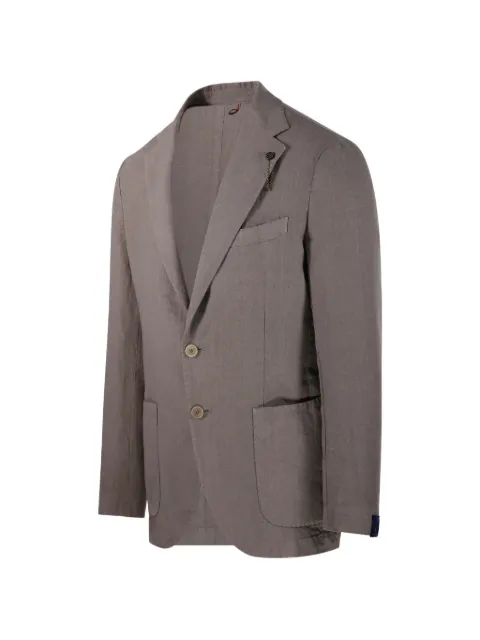 Santaniello buttoned pocket blazer Grey TCR3434GL797MFITBT105
