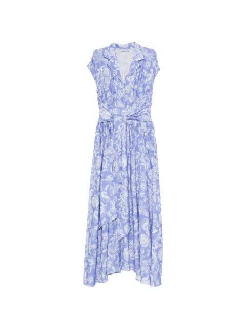 Max & Moi zip asymmetric dress Blue E26ROBINE