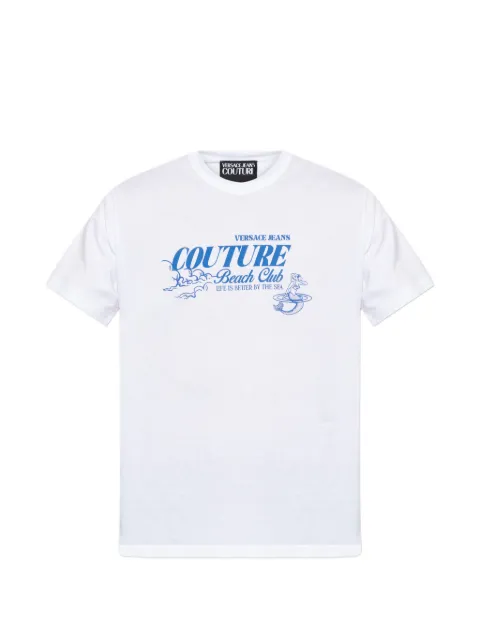 Versace Jeans Couture printed T-shirt White 80GAHT10CJ00T