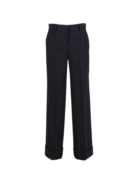 Incotex pinstriped trousers Blue WCV3005202543