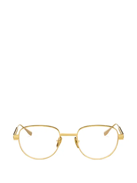 Balmain Eyewear oval-frame glasses Gold BPX198