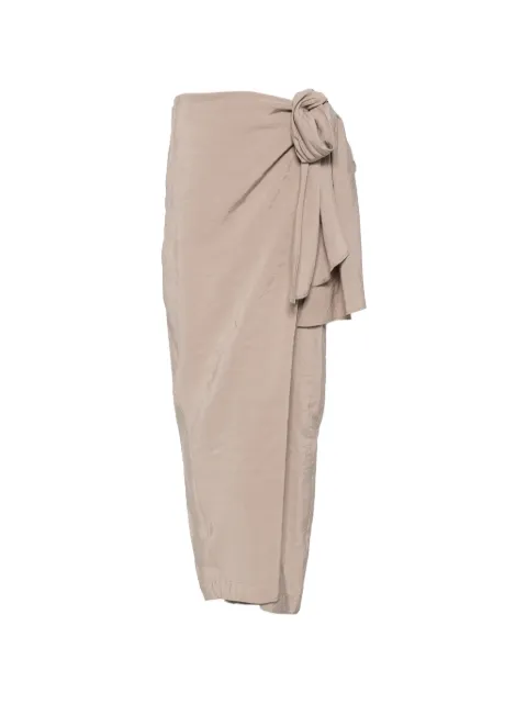 Su knot-detail trousers Neutrals S6M502