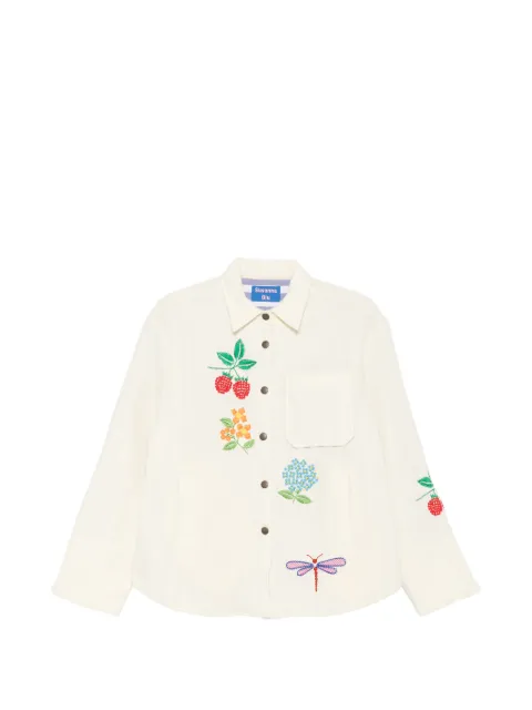 SUSANNA BLU Crisantemo button jacket Neutrals CRISANTEMO