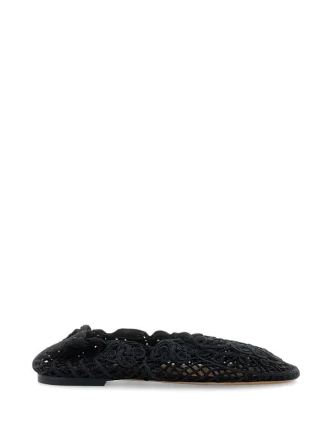 ODISSI Iris crocheted ballet flats Black OD46039A