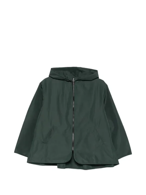 cape concept hooded jacket Green GIULIETTA