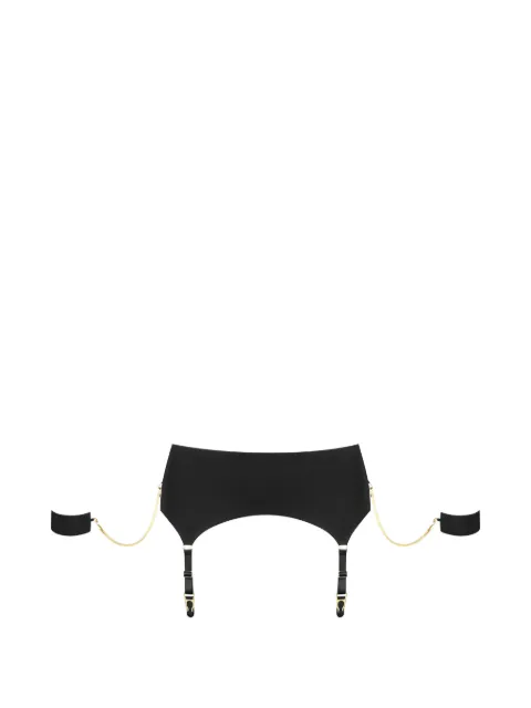 Maison Close chain-cuffs suspender belt Black 564733