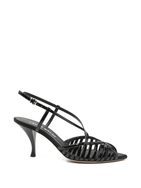Lella Baldi open-toe strap sandals Black L164