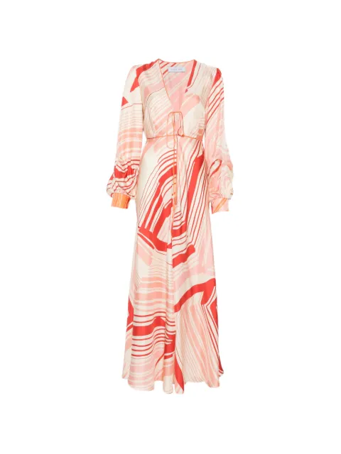 Raquel Diniz Valerie long-sleeves maxi dress Neutrals 5L03077NSS002000701